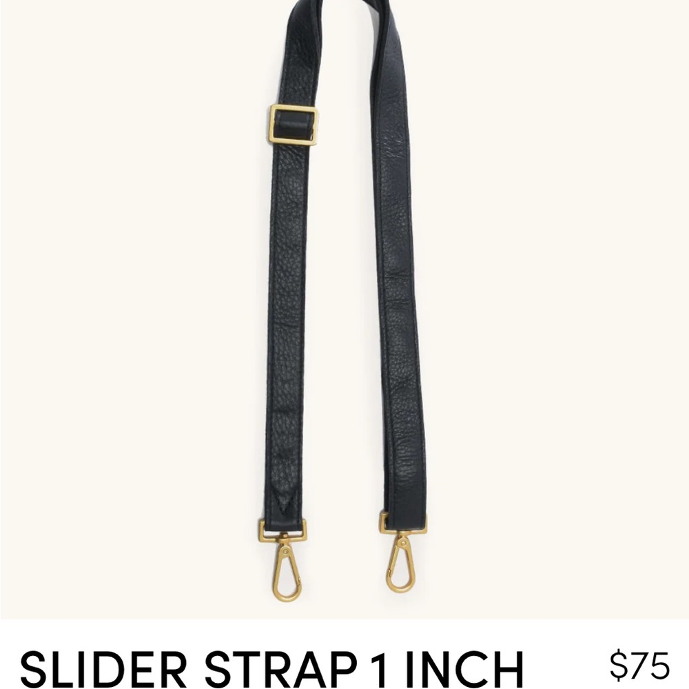 Black Leather Strap with Gold Hardware
